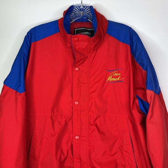 Vintage Team Menard Red Lightweight Racing Jacket Size Medium - Picture 2 of 11